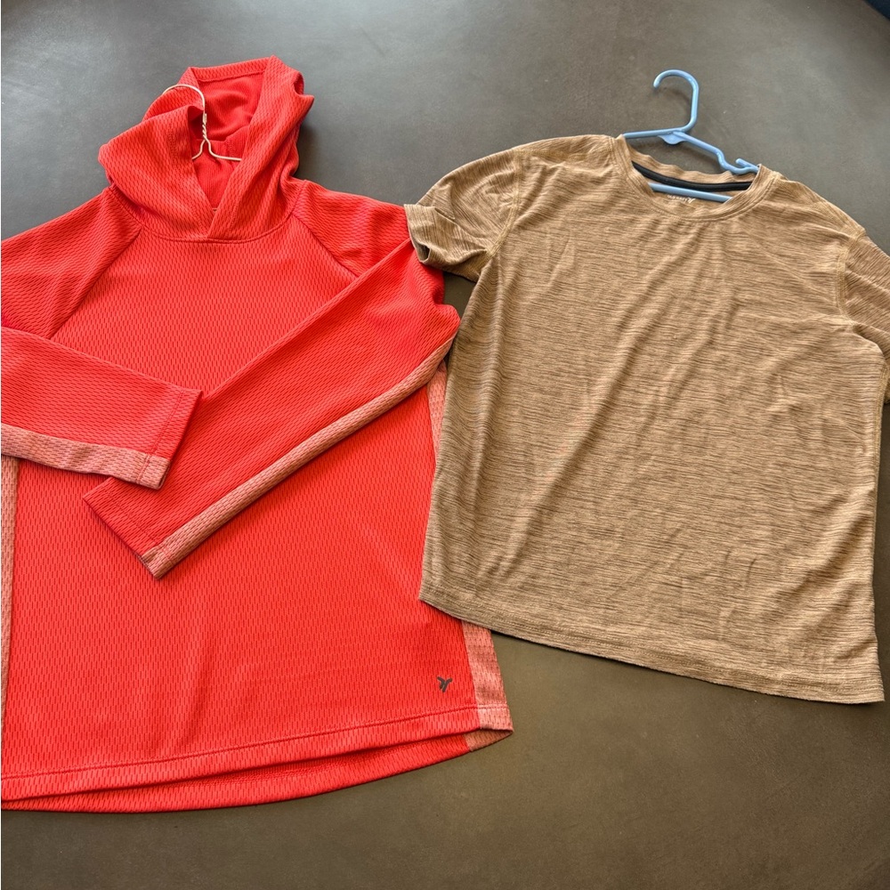 Old Navy Active- Quick Dry - Orange & Brown Kids Shirts Set